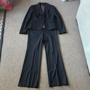Express Black Pinstripe Suit Set